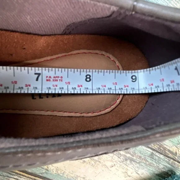 Cobb Hill Kaylin Pumps Shoes Womens Size 6.5M Gray Leather Zip Up Block Heel - Picture 8 of 11